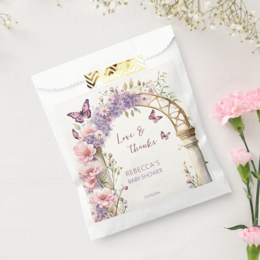 Bezauberte Gartenschmetterlinge Babyduschfavoriten Geschenktütchen (Versiegelt)