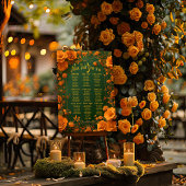 Bezauberte grüne, goldene und orangefarbene keltis poster