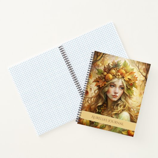 Bezauberte Herbstwald-Fairy Notizblock (Innenseite)