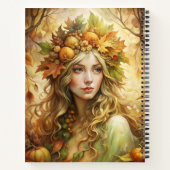 Bezauberte Herbstwald-Fairy Notizblock (Rückseite)