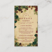 Bezauberte Hochzeit von Ivy Greenery Begleitkarte (Vorderseite)