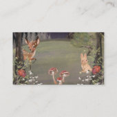 Bezauberte Holzbücher für Babyduschkarte Begleitkarte (Rückseite)