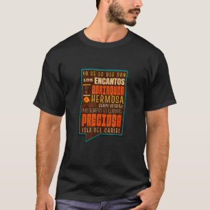 Bezauberte Insel Puerto Rico Borinquen Preciosa T-Shirt