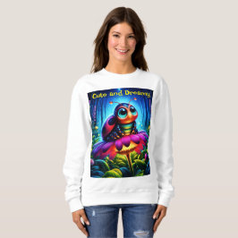 Bezauberte Ladybug weiche glühende Fantasie-Blume Sweatshirt