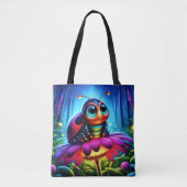 Bezauberte Ladybug weiche glühende Fantasie-Blume Tasche (Vorderseite)