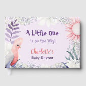 Bezauberte Lavendel-Babydusche Gästebuch (Vorderseite)