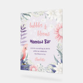 Bezauberte Lavendel Drink Sign Baby Dusche Acrylschild (Winkel)