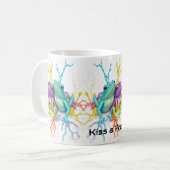 Bezauberte lebendige Frogbesties Co. Kaffeetasse (Vorderseite Links)
