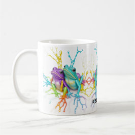 Bezauberte lebendige Frogbesties Co. Kaffeetasse