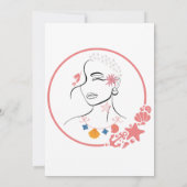 Bezauberte Liebe, feiern Sie Ihre Hochzeit Einladung (Rückseite)