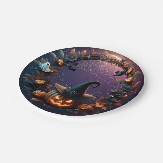 Bezauberte Melodie der Spooks Pappteller (Schrägansicht)