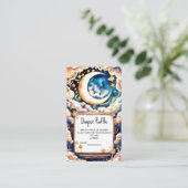 Bezauberte Moon Celestial Baby Dusche Begleitkarte (Stehend Vorderseite)