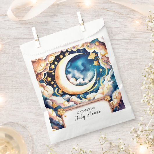 Bezauberte Moon Celestial Baby Dusche Geschenktütchen (Ausgeschnitten)