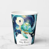 Bezauberte Niedlich Ocean Turtle Baby Dusche Pappbecher (Vorderseite)