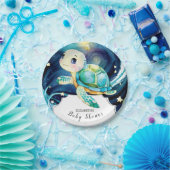 Bezauberte Niedlich Ocean Turtle Baby Dusche Pappteller (Party)