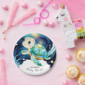 Bezauberte Niedlich Ocean Turtle Baby Dusche Pappteller (Party)