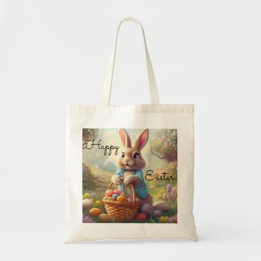 Bezauberte Ostern - Whimsical Bunny Tragetasche (Vorne)
