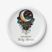 Bezauberte Pastel Stars Babydusche Pappteller (Vorderseite)