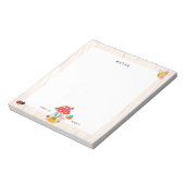 Bezauberte Pilzpilz-Hütte Woodland Tiere Notizblock (Rotiert)