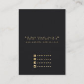 Bezauberte Ravens Hexchy Necklace Earring Display Visitenkarte (Rückseite)