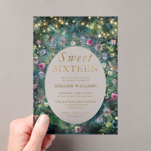 Bezauberte Rose aus dem Wald rahmen Waldland Süß 1 Acryleinladungen (Insitu (Handheld))