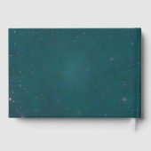 Bezauberte Rose Fairy Tale Emerald Wedding Gästebuch (Rückseite)