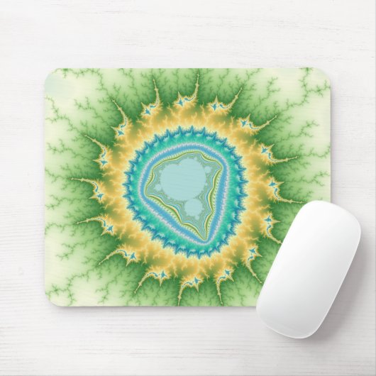 Bezauberte Sonne - Fraktal Mousepad (Mit Mouse)