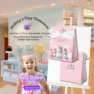 Bezauberte Unicorn Baby Duwer Fevor Box Geschenkschachtel