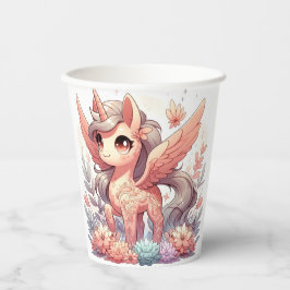 Bezauberte Unicorn-Kinderdusche Pappbecher