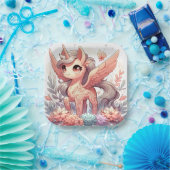 Bezauberte Unicorn-Kinderdusche Pappteller (Party)