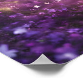 Bezauberte Wälder LILA KLEINE LICHTE Poster (Ecke)