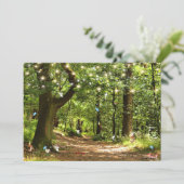 Bezauberte Waldfairies Schmetterlinge LadyBugs Einladung (Stehend Vorderseite)