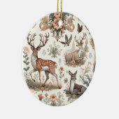 Bezauberte Waldflüster: Viktorianische Tierwelt Keramik Ornament (Rechts)