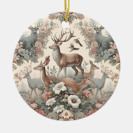 Bezauberte Waldflüster: Viktorianische Tierwelt Keramik Ornament