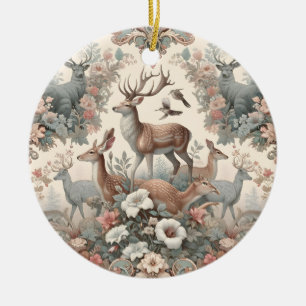 Bezauberte Waldflüster: Viktorianische Tierwelt Keramik Ornament