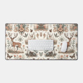 Bezauberte Waldflüster: Viktorianische Tierwelt Schreibtischunterlage (Tastatur & Maus)