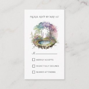 Bezauberte Waldhochzeit Begleitkarte