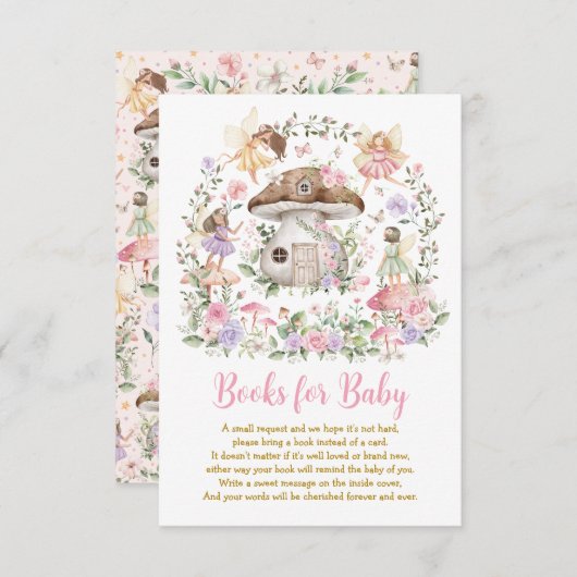 Bezauberte Waldmädchenbücher für das Baby Girl Begleitkarte (Vorne/Hinten)