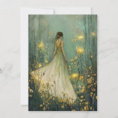 Bezauberte Waldmärsche 1. Geburtstag Einladung (Rückseite)