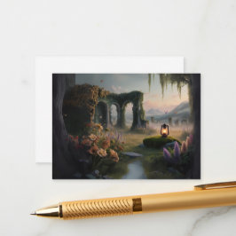 Bezauberte Waldschmuckkarte Begleitkarte