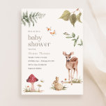 Bezauberte Waldtiere Kinderdusche Einladung<br><div class="desc">Zu den weiteren Vorzügen der Babydusche zählen Waldblättern,  Waldtiere und Blume mit Pilzen und Schmetterlingen. Personalisieren Sie Ihre Daten oder klicken Sie auf "Weitere Anpassungen vornehmen",  um Schriftart Stile,  Größe und Farben zu bearbeiten.</div>