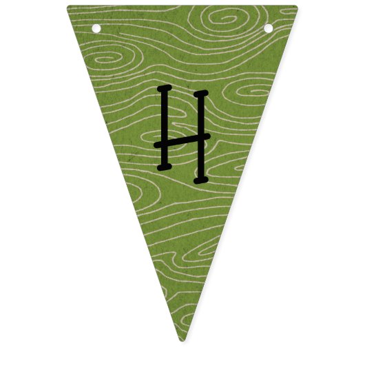 Bezauberte Waldtiere Personalisiert zum Geburtstag Wimpelkette