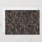 Bezauberte Waldtiere, Waldtiere, die zum Geburtsta Einladung (Rückseite)