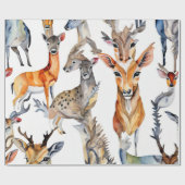 Bezauberte Waldwasserfarbe Geschenkpapier (Flach)