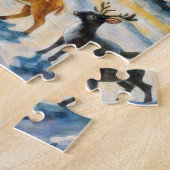 Bezauberte Winternacht Puzzle (Seite)