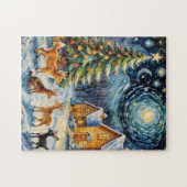 Bezauberte Winternacht Puzzle (Horizontal)