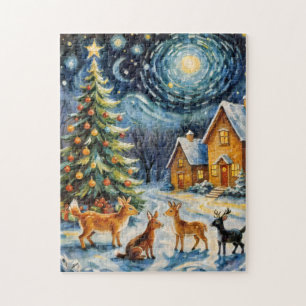 Bezauberte Winternacht Puzzle