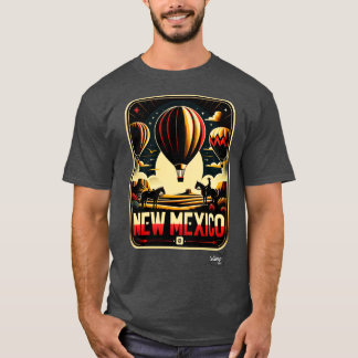 Bezauberte Wüste New Mexicos Vintager Retr T-Shirt