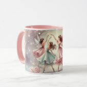 Bezauberte Zucker-Pflaumenpflanzen Tasse (Vorderseite Links)