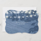 Bezauberter Abend Fairy Lights Wood Wedding Einlad Einladung (Vorderseite)